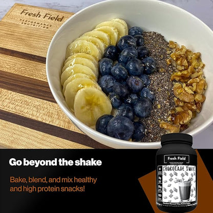 Chocolate Protein Powder - All Natural Whey Protein Powder - Gluten Free Protein Isolate (25 gm) - Soy & Sugar Free Isolate Whey Protein - 30 Servings with One Scoop Size