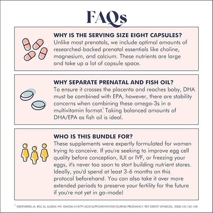 Fertility Trio | Prenatal Vitamin Lemon + DHA & Fertility Booster | Choline, Folate, Omega 3, Ashwagandha, 26+ Vital Nutrients | Dietitian-formulated, Non-GMO, 3rd Party Tested, 30 Servings