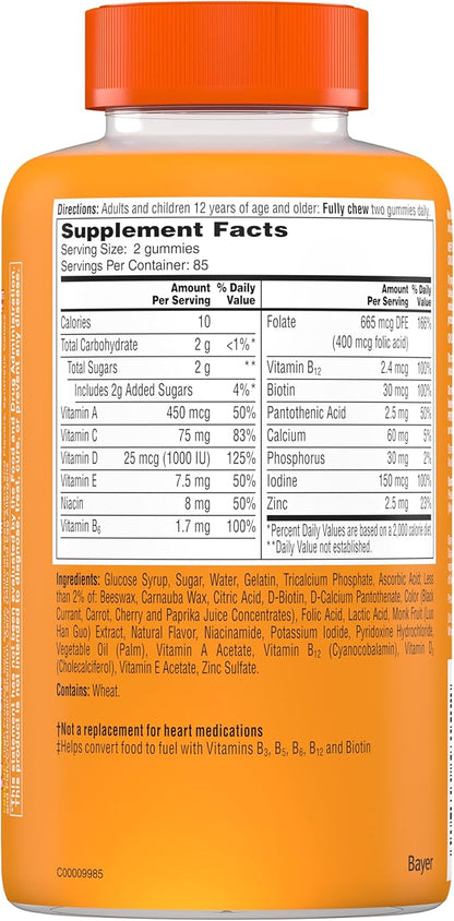 One A Day Women’s Multivitamin Gummies, Multivitamin For Women with Vitamin A, C, D, E and Zinc for Immune Health Support*, Calcium & more, 170 count