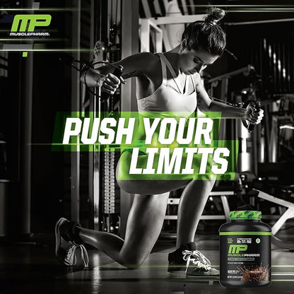 MusclePharm Combat Protein Powder, Chocolate Milk Flavor, Fuels Muscles for Productive Workouts, 5 Protein Sources Including Whey Protein Isolate & Egg Albumin, Gluten Free, 6.2 lb, 77 Servings