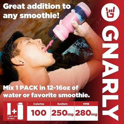 Gnarly Nutrition Fuel2O Electrolyte Powder Packs - Fuel 2O Endurance Nutrition, Electrolyte Solution, Fuel, Replenishment, and Recovery - Cherry Cola, 10-Pack