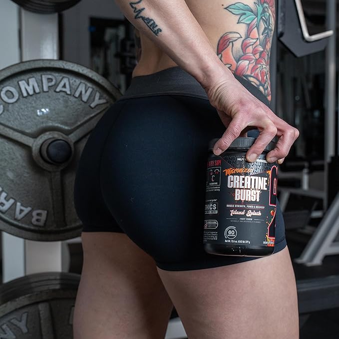 NutraBio Pure Creatine Monohydrate Powder Supplement, Island Splash, (300 g) - Supports Bulk Muscle Energy, Recovery, and Strength - HPLC Tested Pure Grade Creatine Powder Supplement for Men and Women