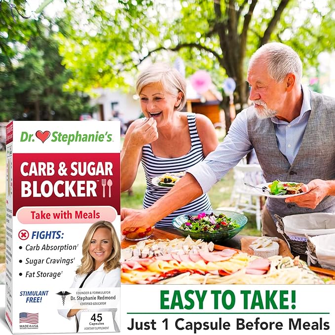 Carb & Sugar Blocker - Mega Dose of Berberine & Gymnena Supplement - Take with Meals to Reduces Digested Carbs & Weight