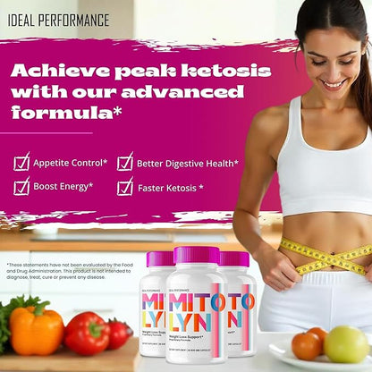 Mitolyn Keto Capsules, Mito Lyn Advanced Formula Pills - Maximum Strength, Mitolyn All Natural Keto Pills, Mitolyn Capsules, Mito lyn Pills Reviews (2 Pack)