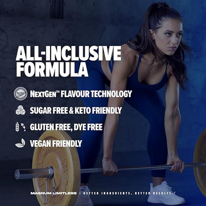 LIMITLESS Magnum 504g - Creatine Monohydrate Pre Workout Powder for Men & Women, Supports Energy, Focus, Endurance, Muscle Recovery & Growth, Beta Alanine, Sugar Free Electrolytes, Fruit Punch Flavor