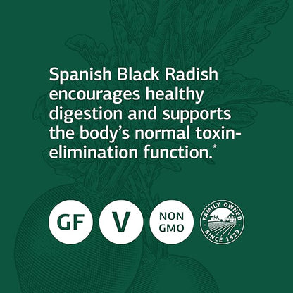 Standard Process Spanish Black Radish - Whole Food Detox, Liver Support, Digestion and Digestive Health, Gallbladder Support with Honey and Vitamin C - Vegetarian, Gluten Free - 30 Tablets