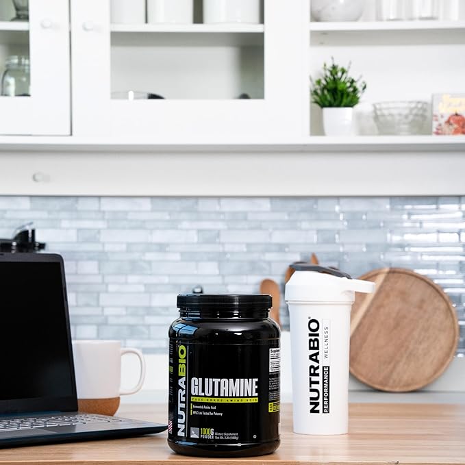NutraBio Pure L-Glutamine Powder - L-Glutamine Supplement- Amino Acid - Pure Grade: Absolutely no Additives, Fillers or Excipients! - Muscle Recovery Supplement - (1000 Grams)