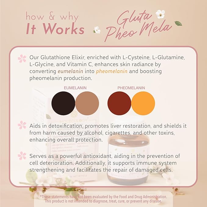 Diamond Grains Moleculogy Gluta Pheo Mela Dietary Supplements 30 Tablets / 1 Bottle - an Antioxidant Packed Cocktail of Gluta Exilir with Mix of Vitamin Perfection to Improve Your Daily Energy