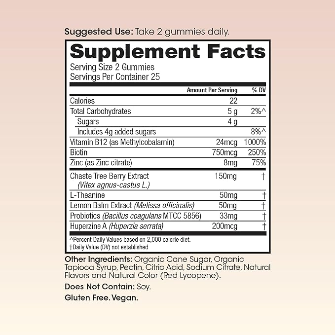 Winged Wellness Teen Queen Multivitamins for Teen Girls - Helps with Mood and Hormonal Health - for Ages 13+, Vegan & Gluten Free - Green Apple, 25 Servings