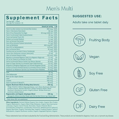 True Grace One Daily Men’s Multivitamin (30 Vegan Tablets) + One Daily Women’s Multivitamin (30 Vegan Tablets) - Non-GMO & Gluten Free - 30-Day Supply of Each