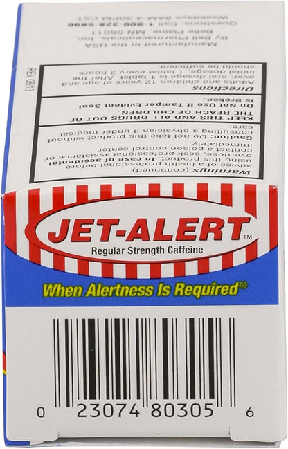 Jet-Alert 100 MG Each Caffeine Tab 120 Count - Pack of 3