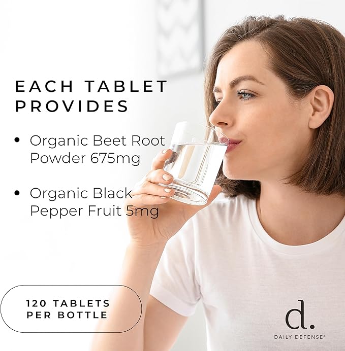 Beet Root Supplements - Overall Vitality & Energy Supplements for Women & Men with Black Pepper Powder & Beet Root Powder - 120 All Natural Beet Root Pills per Bottle