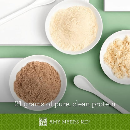 Amy Myers MD Pure Paleo Protein Powder - Clean Grass Fed Pasture Raised Protein - Hormone Free, Non-GMO, Gluten & Dairy Free - Perfect for Keto and Paleo - Double Chocolate- 33.02 oz (936 g)