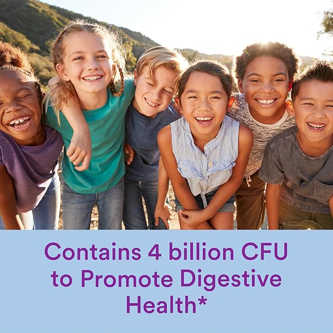 SmartyPants Kids Probiotic Immunity Gummies: Prebiotics & Probiotics for Digestive Health and Immune Support Supplement, Gluten Free, Vegan, Grape Flavor, 60 Count (30 Day Supply)