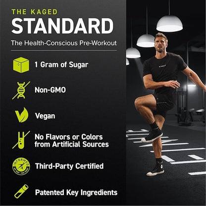 Kaged Pre-Kaged Sport Pre Workout Powder | Watermelon | Energy Supplement for Endurance | Cardio, Weightlifting Sports Drink | 20 Servings