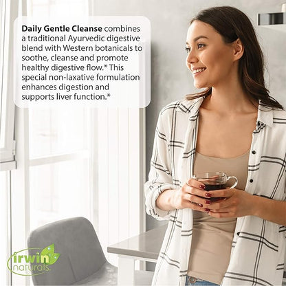 Irwin Naturals Daily Gentle Cleanse - Non-Laxative Formula with Triphala - 60 Liquid Softgels