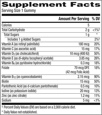 Centrum Kids Multivitamin Gummies, Stocking Stuffer, Tropical Punch Flavor Made With Natural Flavors, 150 Count, 150 Day Supply