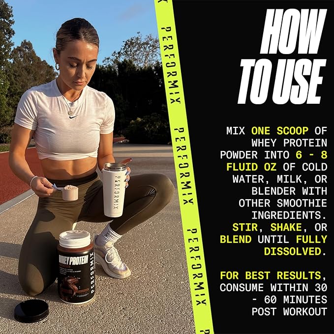 PERFORMIX - Whey Protein Isolate Blend - 24g of Protein - 5.4g of BCAAs - 110 Calories - Muscle Building & Post Workout Recovery - 100% Whey Protein Powder - 1.98 lbs - 30 Servings - Chocolate