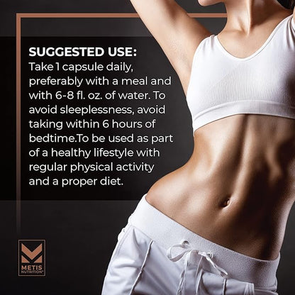 Pyro Stim 7 Metabolism Booster Fat Loss Support Energy Boost - Once-A-Day Thermogenic with Teacrine for Focus, Appetite Control, Muscle Toning, and Mood Control (60 Capsules)