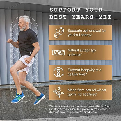 OMRE Spermidine Supplement (10mg of Non-Synthetic Spermidine) - 3rd-Party Tested 1000mg Wheat Germ Extract Standardized to No Less Than 1% Spermidine - 10mg of Natural Spermidine per Serving