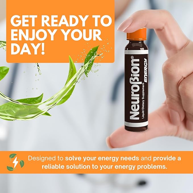 Neurobion Energy Liquid Dietary Supplement Multivitamins + Enegy Blend 10 vials x 250 ml
