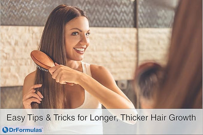 DrFormulas HairOmega 3-in-1 Hair Growth Vitamins with DHT Blocker, Biotin for Women & Men | Hair Skin and Nails Supplement for Hair Loss, 120 Pills