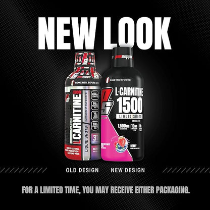PROSUPPS L-Carnitine Stimulant Free Liquid Shots for Men & Women - Workout Drink for Performance & Muscle Recovery - Clean Energy, No Sugar, No Carbs (31 Servings, 1500 Berry)