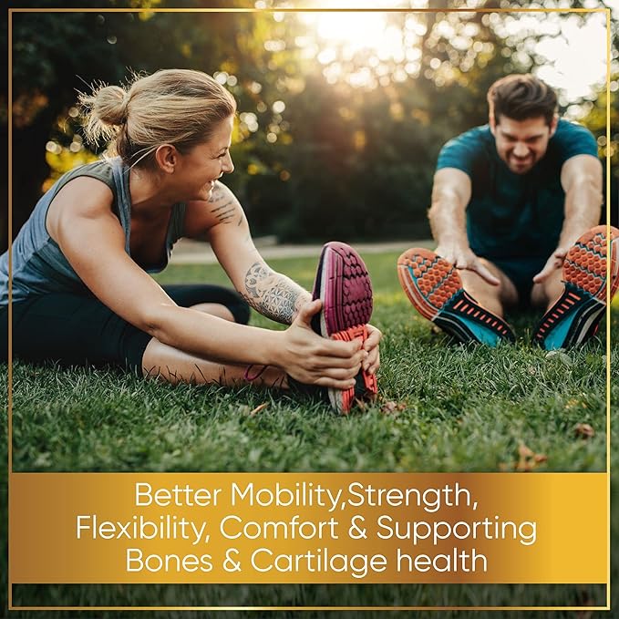 NutraPro Glucosamine Chondroitin MSM Joint Relief Supplements & Bone Health - for Knee & Joint Relief, Bone Strength, Joint Health, Movement, Flexibility, Strength & Comfort.45 Days Servings