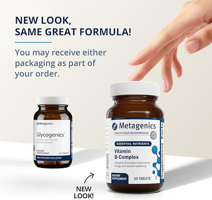 Metagenics B Vitamin Complex - Energy Support & Healthy Stress Response* - with Vitamin B6 & B12 - Vegetarian & Gluten-Free - 60 Tablets