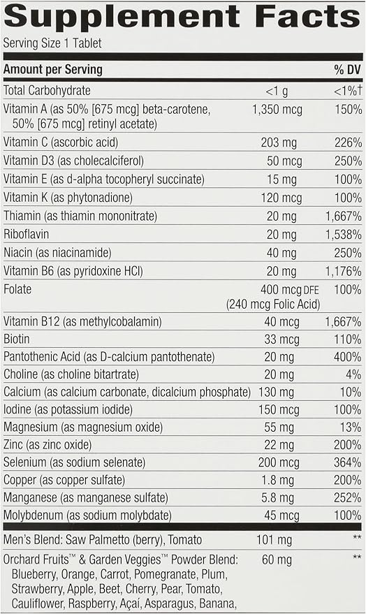 Natures Way Alive Once Daily Men's, 60 Tablets (Pack of 6)