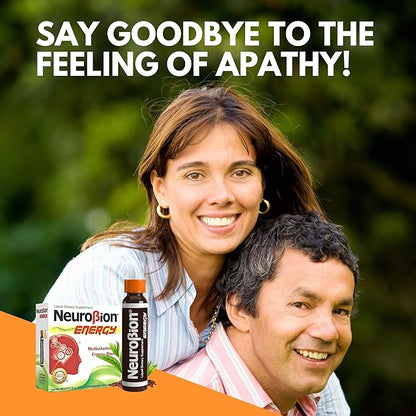 Neurobion Energy Liquid Dietary Supplement Multivitamins + Enegy Blend 10 vials x 250 ml