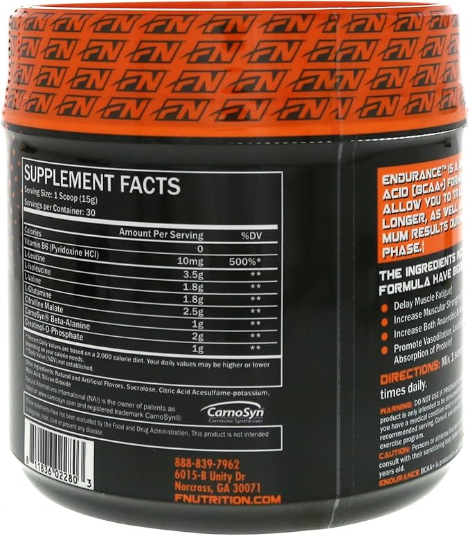 Endurance 2:1:1 BCAA + Train Harder & Longer Maximum Recovery 30 Servings (Southern Sweet Tea)