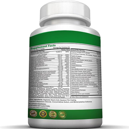 NON GMO Super Daily Multivitamin Supplement Tablets Best For Adult Men Women Seniors With 42 Natural Fruits Vegetables Blend, 21 Essential Vitamins Minerals. 90 Tablets. Vegan Coating Made in USA