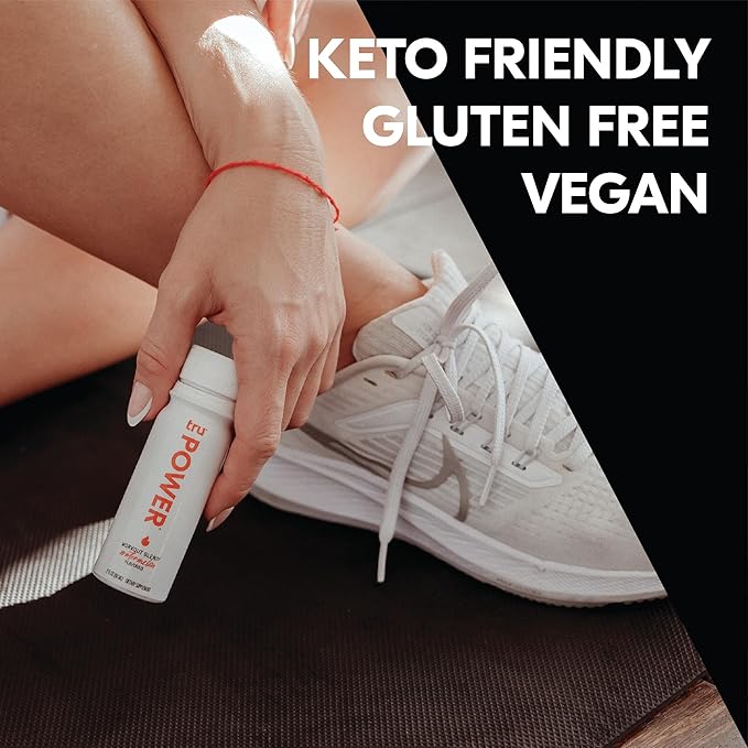 Tru Power Shot, Watermelon Flavored Extra Strength Energy Shots - Zero Sugar Pre Workout Drink plus Amino Acids and Green Coffee Bean - Natural Caffeine, GF, Keto, Vegan Supplement, 2oz (Pack of 24)