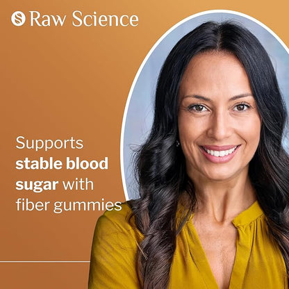 S RAW SCIENCE Sugar Free Berberine Gummies with Ceylon Cinnamon 2000mg - Blood Support - Ashwagandha, Turmeric, Chromium, Psyllium Husk Powder, Gymnema Sylvestre - 60 Fiber Gummies