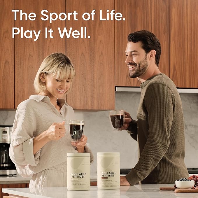 Sports Research Collagen Peptides for Women & Men - Hydrolyzed Type 1 & 3 Collagen Powder Protein Supplement for Healthy Skin, Nails, Bones & Joints - Easy Mixing Vital Nutrients & Proteins