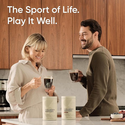 Sports Research Collagen Peptides for Women & Men - Hydrolyzed Type 1 & 3 Collagen Powder Protein Supplement for Healthy Skin, Nails, Bones & Joints - Easy Mixing Vital Nutrients & Proteins