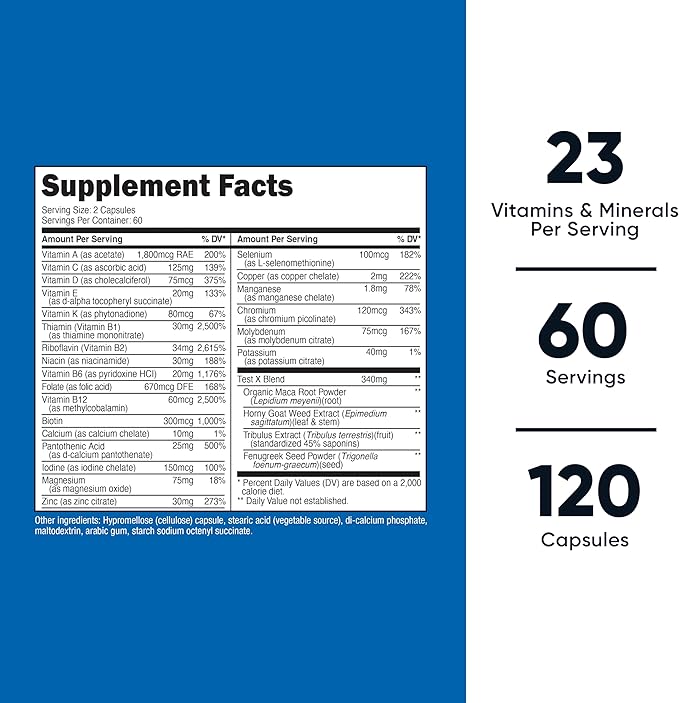 Nutricost Multivitamin for Men 120 Capsules - Vitamins and Minerals for The Healthy Man