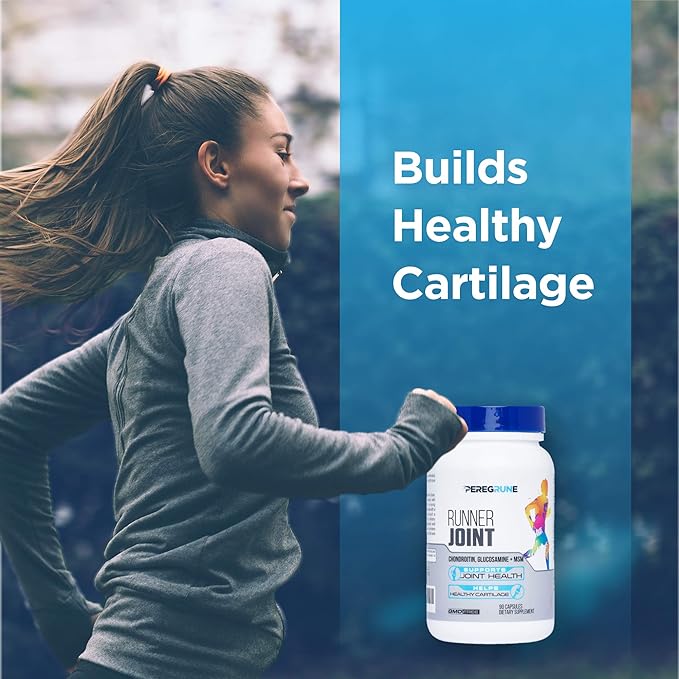 Runner Joint Support Supplement - Healthy Knees, Back, Cartilage, & Joints – Glucosamine Chondroitin MSM- GMP Certified Running Supplements and Joint Support for Athletes – 90 Capsules