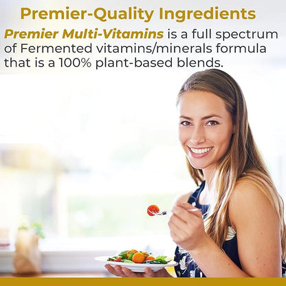 Premier Research Labs Multi-Vitamin: Immune, Brain & Heart Support | with Prebiotics and Postbiotics | Vegan Capsules for Men & Women. Gluten & Soy Free - 120 Plant-Sourced Capsules