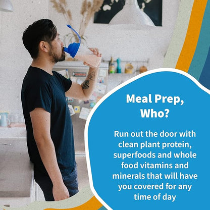 Garden of Life Meal Replacement Shakes, Vegan Protein Powder, Raw Organic Protein Powder, Vanilla Protein Powder with Plant Based Pea Protein, Sprouts, Greens, Probiotics, Dairy Free 14 Servings