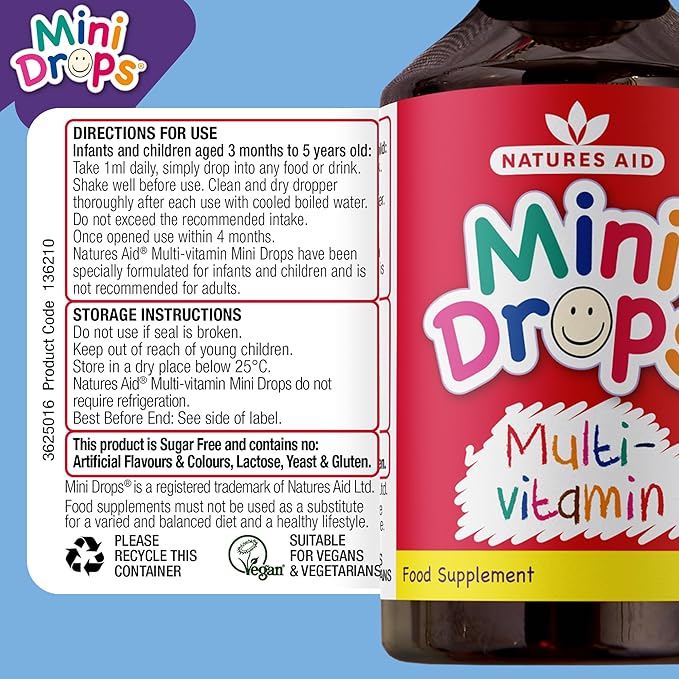 NATURES AID Multivitamin Drops For Children, 50 ML