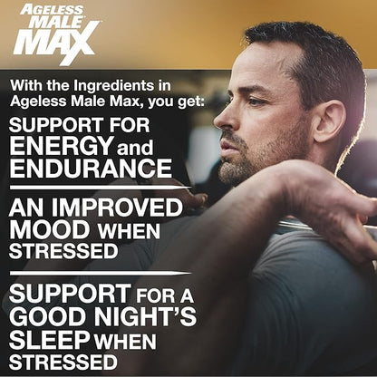 Max Chewable Nitric Oxide Booster Supplement for Men – High Potency Ashwagandha Extract to Boost Workouts, Muscle & Performance, Reduce Stress, Support Sleep - 100 Count