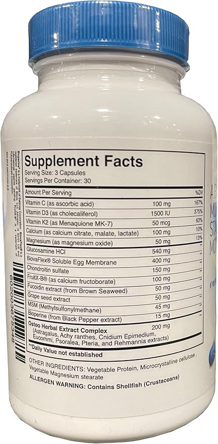 Motion 5 - Glucosamine Chondroitin MSM Supplement - 90 Capsules (30 Day Supply)