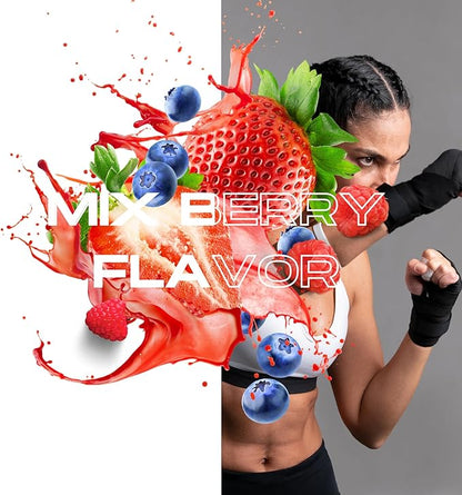 MINDFX Performance Pro Blend - Mixed Berry | Nootropic Endurance Drink | Boost Focus, Concentration, and Brain Health | 20 Sticks | Natural Ingredients (Mixed Berry Pro, 1)