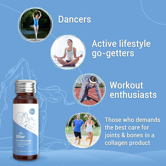 Marine Collagen Liquid, Collagen Drink, Marine Collagen, Liquid Collagen for Women for Hair Growth, Skin Repair, 1.69 Fl Oz (Pack of 10), Collagen Drink for Joints&Bones