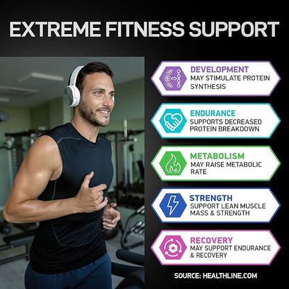 HMB Supplements with Vitamin D3 - 1,000mg Calcium Beta-Hydroxy Beta-Methylbutyrate per Serving for Muscle Growth, Strength & Recovery - 180 Gluten-Free, Non-GMO HMB Capsules, 3-Month Supply