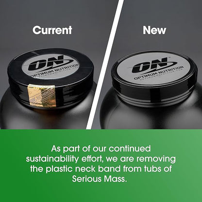 Optimum Nutrition Serious Mass, Weight Gainer Protein Powder, Mass Gainer, Vitamin C and Zinc for Immune Support, Creatine, Chocolate Peanut Butter, 12 Pound (Packaging May Vary)