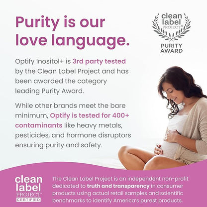 Premium Inositol Supplement - Myo-Inositol and D-Chiro Inositol Powder Plus Folate and Vitamin D - Ideal 40:1 Ratio - Hormone Balance & Healthy Ovarian Support for Women - Vitamin B8-30 Day Supply