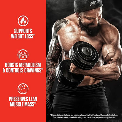 JNX SPORTS The Omen! Thermogenic Fat Burner – Dietary Supplement for Men & Women with L Carnitine | Appetite Suppressant & Metabolism Booster | 100 Capsules